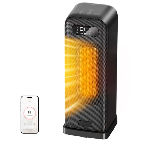 FLANUR Smart WiFi Electric Space Heater with Thermostat and Timer