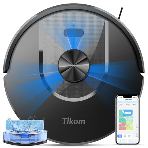 Tikom Robot Vacuum and Mop with Smart Mapping and 6000Pa Suction