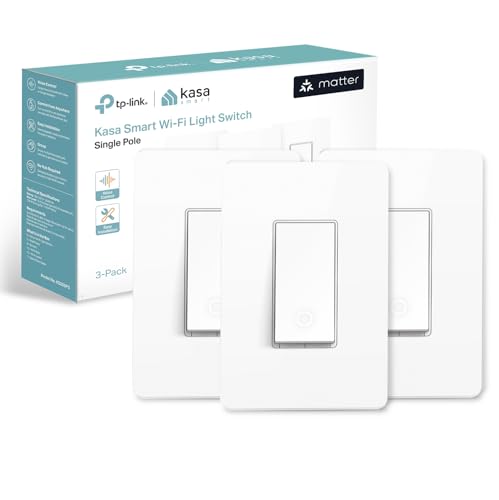 Kasa Matter Smart Light Switch - Voice Control and App Scheduling