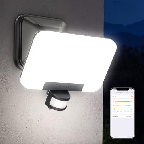 Smart Outdoor Flood Light with Adjustable Color and Brightness