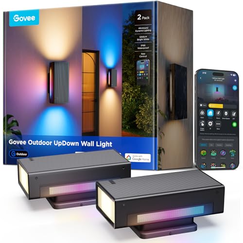 Govee Smart Outdoor UpDown Wall Lights - 2 Pack