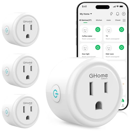 GHome WiFi Smart Plug Compatible with Alexa and Google Assistant