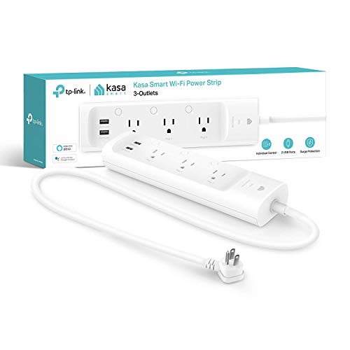 Kasa Smart Power Strip with 3 Smart Outlets & 2 USB Ports