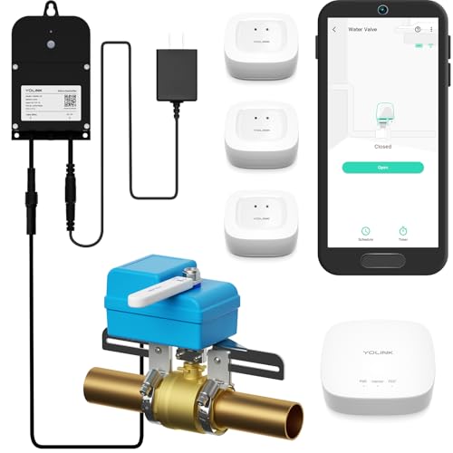 YoLink Water Leak Detection and Automatic Shut-Off Starter Kit