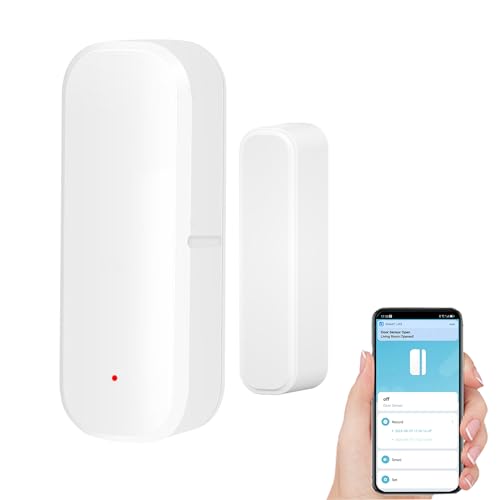 Smart WiFi Door and Window Sensor with App Alerts