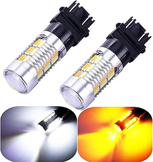 3157 Switchback LED Bulbs - White Yellow Amber Pair