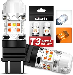 LASFIT 3157 Switchback LED Bulb - White/Amber, 2-Pack