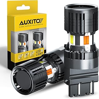 AUXITO CANBUS 3157 Switchback LED Bulbs, Amber/White, 2-Pack
