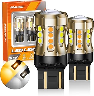 SEALIGHT 7443 Switchback LED Bulb - Amber/White, 2-Pack
