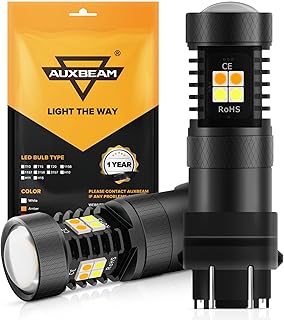 Auxbeam 3157 LED Bulbs - Dual Color, Brighter for DRL