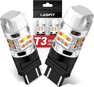 LASFIT 3157 Switchback LED Bulb - White/Amber, 500% Bright