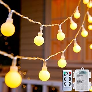 Minetom Battery Operated String Lights 21FT 60 LED with Remote