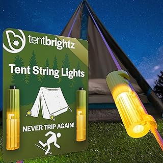 Brightz LED Tent String Lights for Campsite Visibility