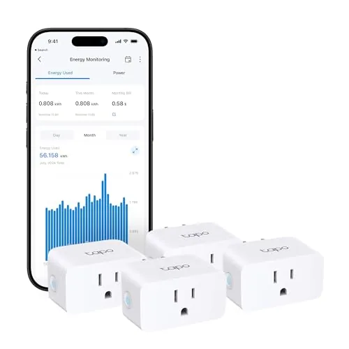 Tapo P110M Matter Smart Plug 4-Pack 15A