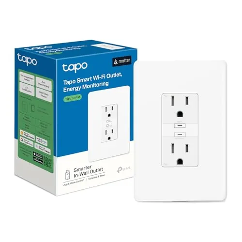 Tapo P210M Matter In-Wall Smart Outlet
