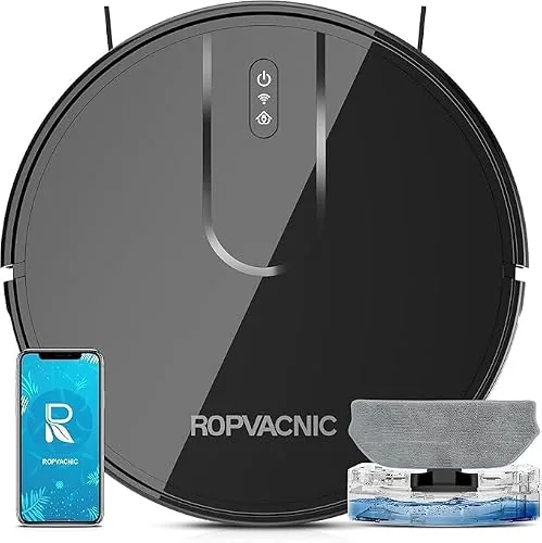 ROPVACNIC S1 Robot Vacuum Mop Combo 5200Pa Suction