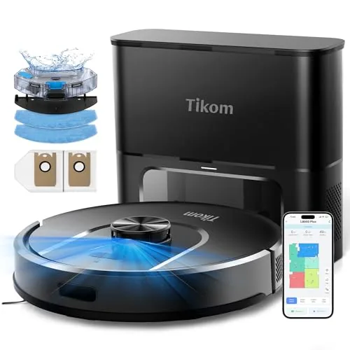 Tikom L8000 Plus Robot Vacuum with Self-Emptying Base