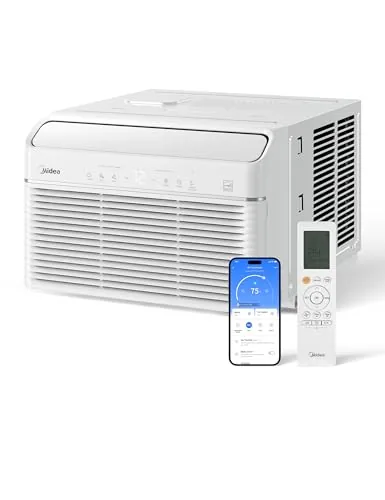 Midea 12,000 BTU Window AC with Heat, 550 Sq Ft