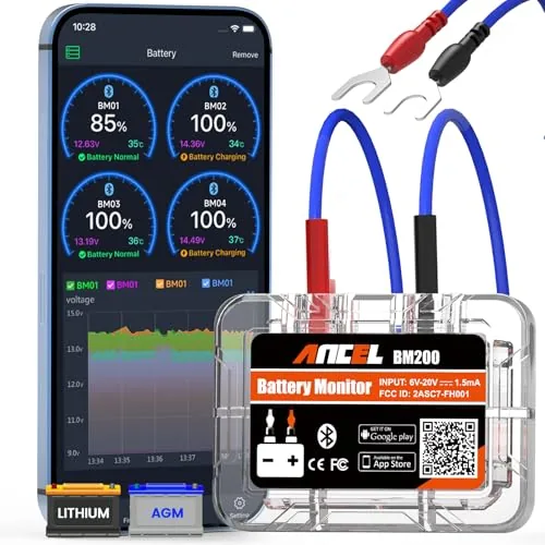 ANCEL BM200 Bluetooth 12V Battery Monitor Tester