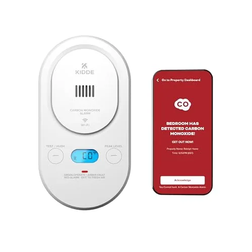 Kidde COPDW Smart CO Detector Wi-Fi + Battery Backup