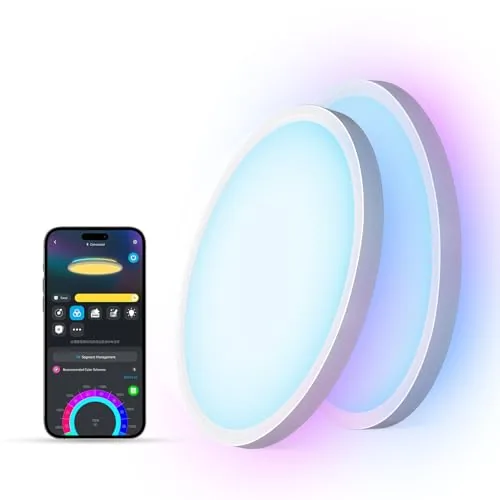 Govee 12-Inch RGBIC Smart Ceiling Light 2-Pack