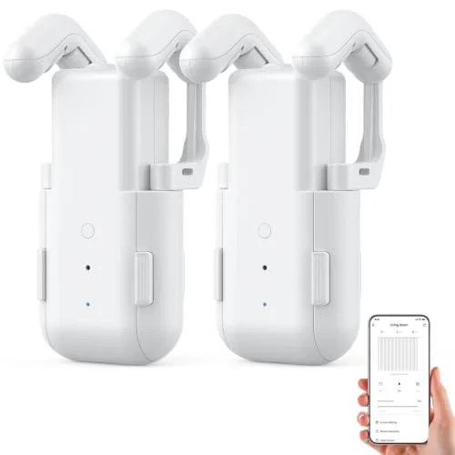 PandaTOP Smart Curtain Opener 2-Pack WiFi App Control