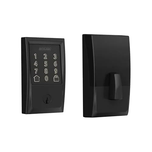 Schlage Encode WiFi Deadbolt Century Trim Matte Black