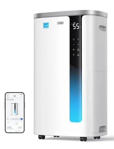DREO 2025 Smart Dehumidifier 73-Pint Energy Star