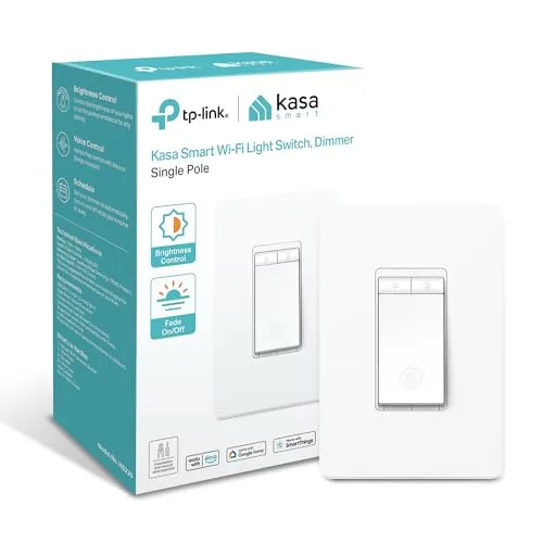 Kasa HS220 Smart Dimmer Switch Single Pole Wi-Fi