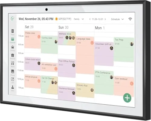 LQN 10.1-inch Smart Family Planner Touchscreen Display