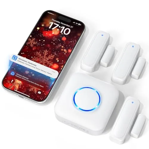 Satisure WiFi Door Sensor Chime with App Alerts