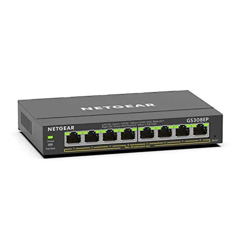 NETGEAR GS308EP 8-Port PoE+ Gigabit Smart Switch