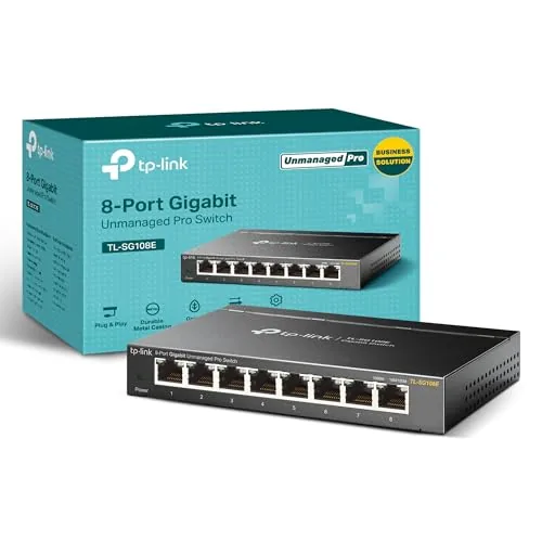 TP-Link TL-SG108E 8-Port Gigabit Easy Smart Switch