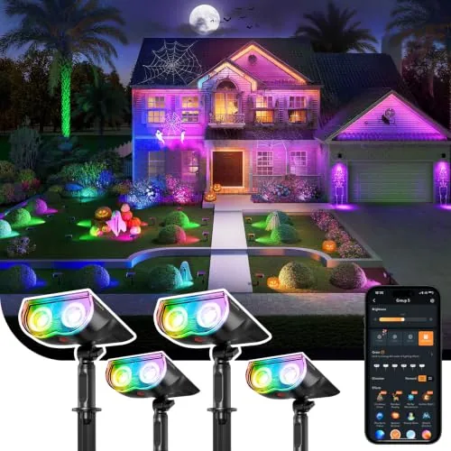 Linkind SL5C MPPT Solar Spot Light Color-Changing