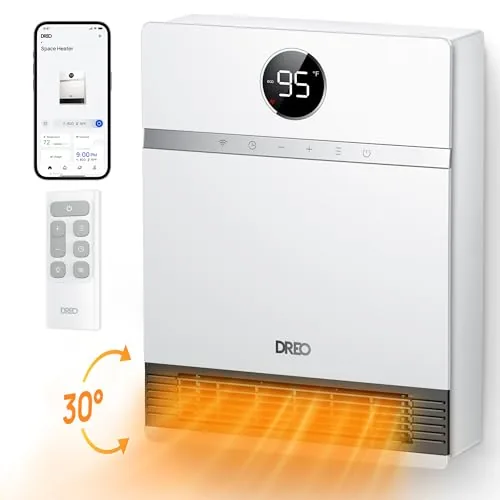 DREO Smart Wall Heater with Alexa, 1500W PTC