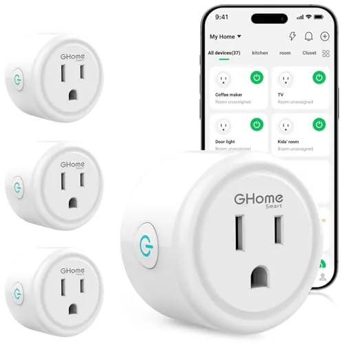 GHome Smart Plug WiFi Alexa Google Home Compatible
