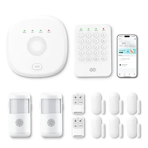 PGST 12-Piece WiFi+4G Home Security Kit No Fees