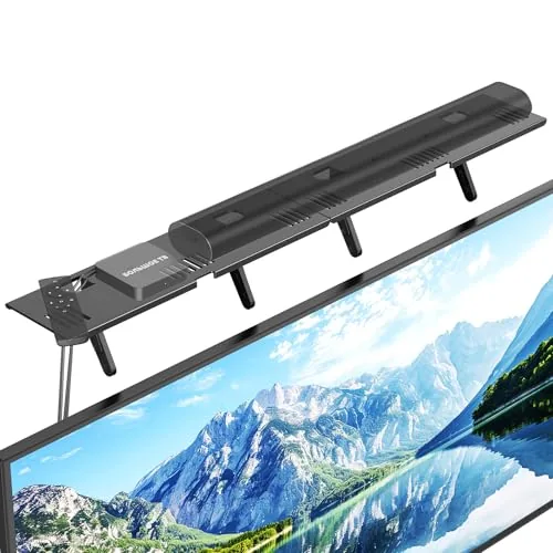 CUISIBOT Steel TV Top Soundbar Shelf, No-Drill