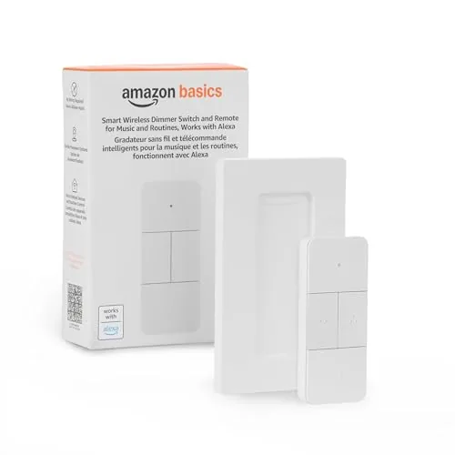 Amazon Basics Smart Dimmer Switch Remote Alexa-Only