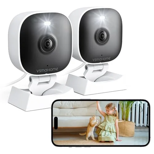 VSMAHOME 2K Indoor/Outdoor WiFi Security Camera