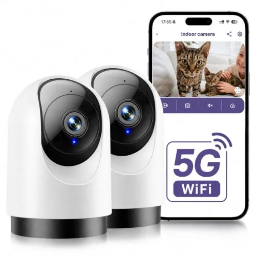 YOTON 2K Indoor Security Camera with 360 Pan