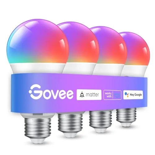 Govee A19 Smart Bulb 800LM Color Changing E26