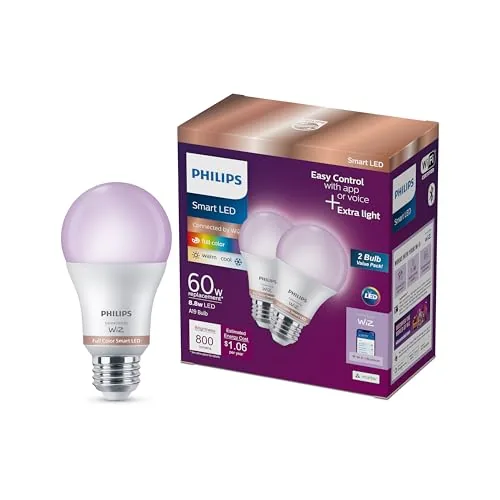 Philips WiZ A19 Color Bulb with Motion Detection