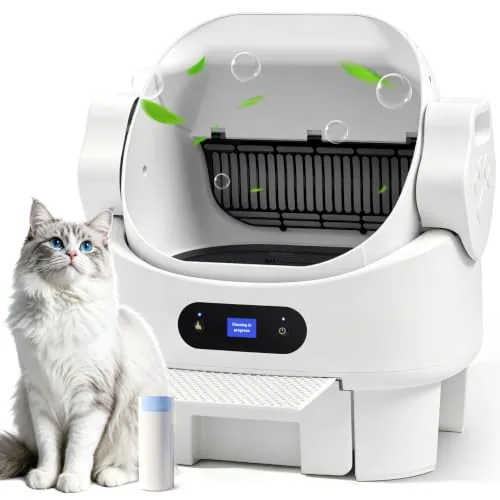 OneBug Open-Top Auto Self-Cleaning Cat Litter Box