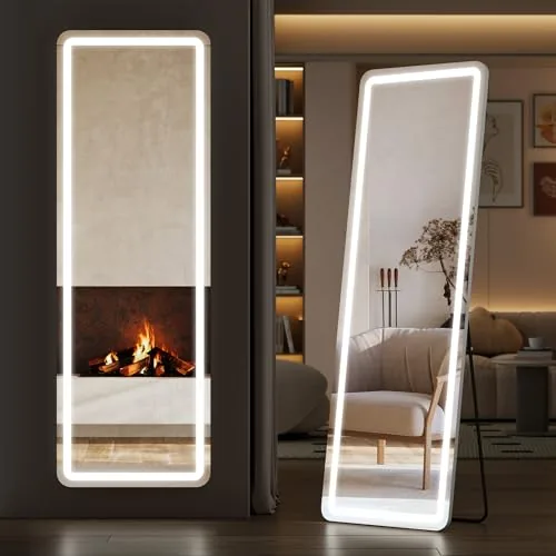 Sweetcrispy 65x21in LED Full Length Floor Mirror