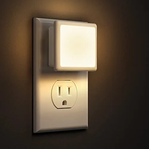 L LOHAS LED 0.3W Dusk-to-Dawn Plug-In Night Light 2-Pack