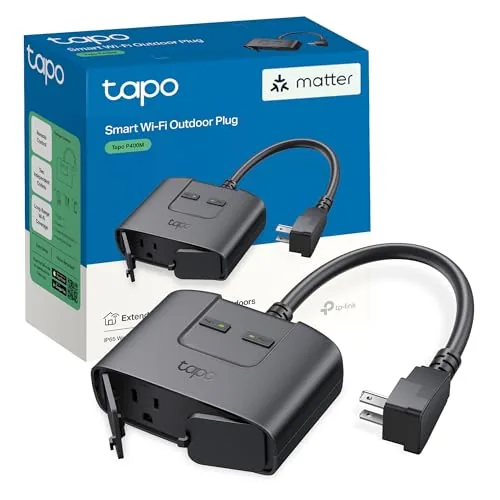 Tapo P400M Matter Outdoor Smart Plug Dual Outlet