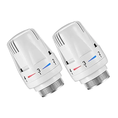 YEEKIDAIJ Thermostatic Radiator Heads 2-Pack Anti-Freeze