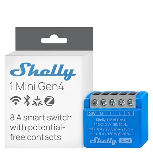 Shelly 1 Mini Gen4 Wi-Fi Matter Zigbee Relay