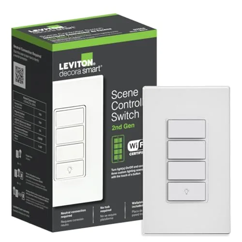 Leviton D2SCS-1RW Decora Smart Wi-Fi Controller Switch